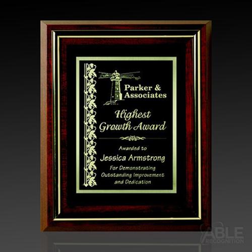 Awards and Trophies - Plaque Awards - Perpetual Plaques - Americana Shadow Box with Glass
