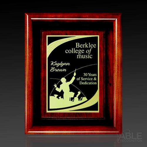 Awards and Trophies - Plaque Awards - Perpetual Plaques - Americana Shadow Box without Glass