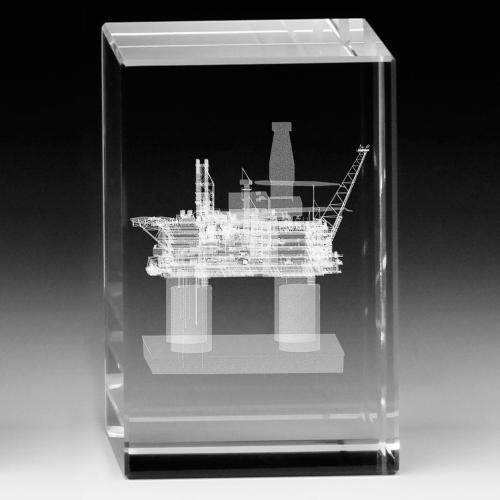 Awards and Trophies - Crystal Awards - Camby Rectangle