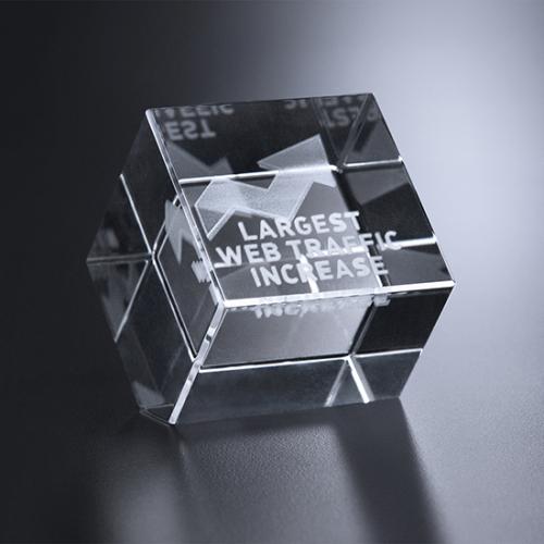 Awards and Trophies - Crystal Awards - Clifton Cube