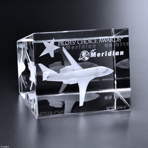 Awards and Trophies - Crystal Awards - Collier Trapezoid Cube
