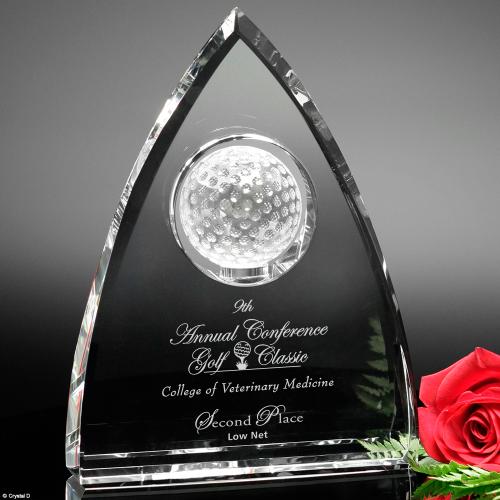 Awards and Trophies - Crystal Awards - 3D Crystal Awards - Coronado Golf