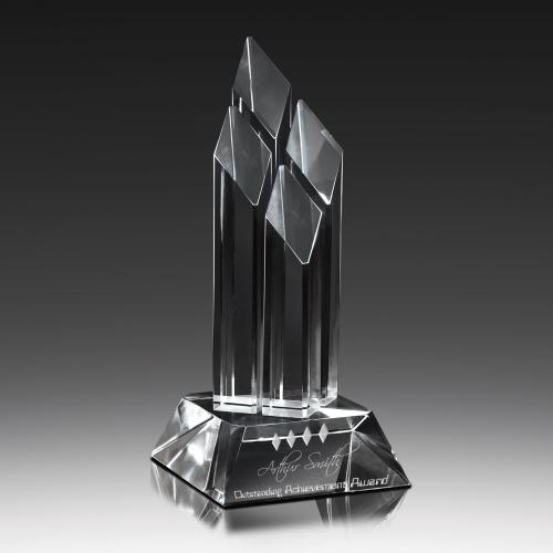 Awards and Trophies - Crystal Awards - Diamond Pillars