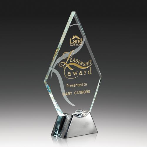 Awards and Trophies - Crystal Awards - Glass Awards - Glass Impressions Flame