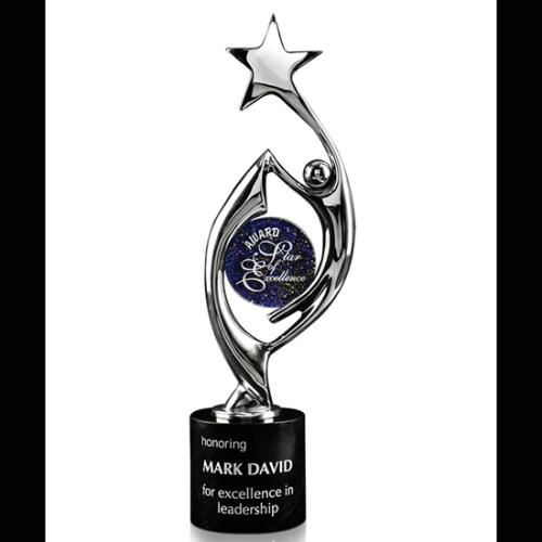 Awards and Trophies - Crystal Awards - Glass Awards - Art Glass Awards - Harmony Chrome