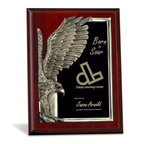 Awards and Trophies - Plaque Awards - Wood Plaques - Ardmore Golden Eagle