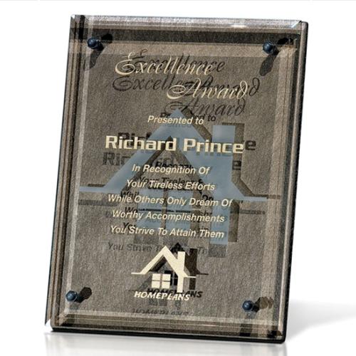 Awards and Trophies - Plaque Awards - Glass Plaques - Bronze Luxury