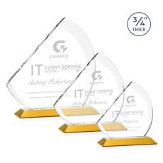 Nantucket Amber Peaks Crystal Award - Awards and Trophies