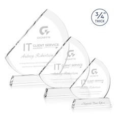 Nantucket Clear on Newhaven Peaks Crystal Award - Crystal Awards