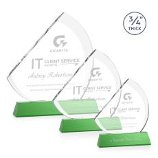 Nantucket Green on Newhaven Peaks Crystal Award - Crystal Awards