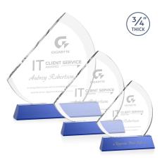 Nantucket Blue on Newhaven Peaks Crystal Award - Crystal Awards
