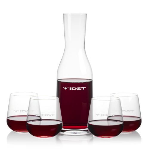 Corporate Gifts - Barware - Carafes - Caldmore Carafe & Howden Stemless Wine