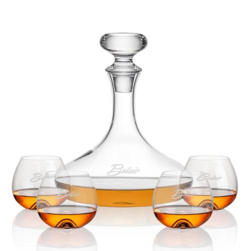 Corporate Gifts - Barware - Gift Sets - Stratford Decanter & Boston Stemless Cognac