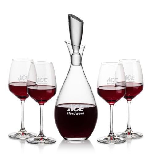 Corporate Gifts - Barware - Gift Sets - Juliette Decanter & Oldham Wine