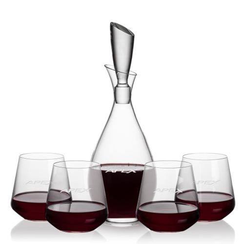Corporate Gifts - Barware - Gift Sets - Juliette Decanter & Cannes Stemless Wine