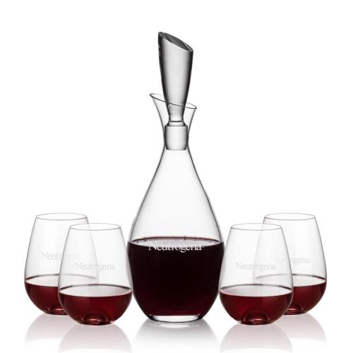 Corporate Gifts - Barware - Gift Sets - Juliette Decanter & Edderton Stemless Wine