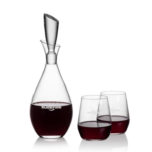 Corporate Gifts - Barware - Gift Sets - Juliette Decanter & Germain Stemless Wine