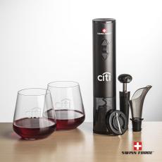 Employee Gifts - Swiss Force Opener Set & Breckland Stemless Wine
