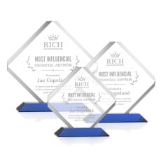 Employee Gifts - Toulon Blue Diamond Crystal Award