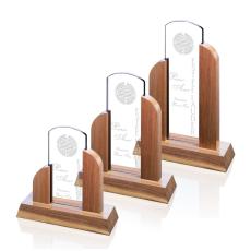 Employee Gifts - Art Deco Tower Starfire Towers Wood Award