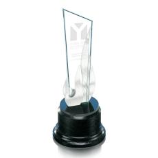 Employee Gifts - Marston Trophy 11" Peaks Crystal Award