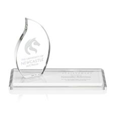 Employee Gifts - Northam Deep Etch Flame Crystal Award