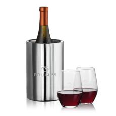 Employee Gifts - Jacobs Wine Cooler & Vale Stemless Wine