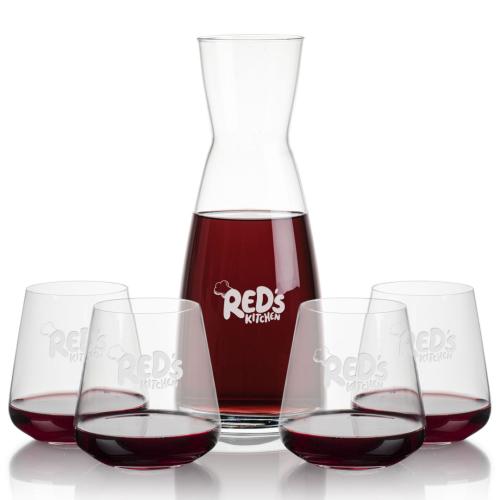 Corporate Gifts - Barware - Carafes - Winchester Carafe & Breckland Stemless
