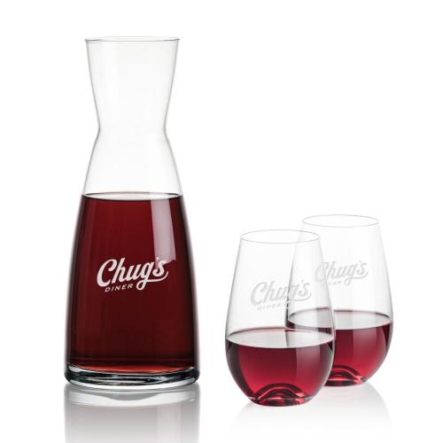 Corporate Gifts - Barware - Carafes - Winchester Carafe & Boston Stemless