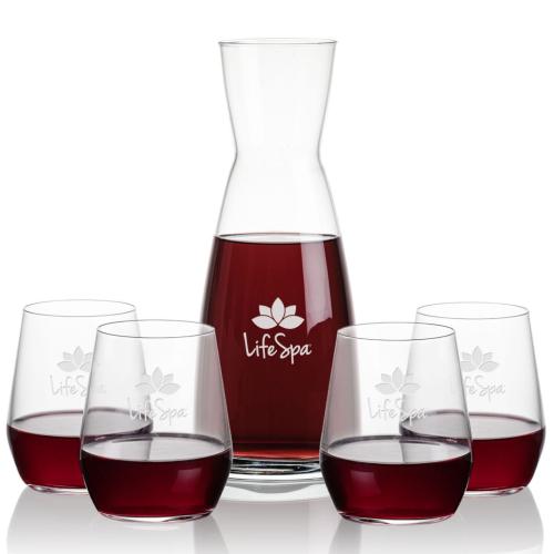 Corporate Gifts - Barware - Carafes - Winchester Carafe & Germain Stemless