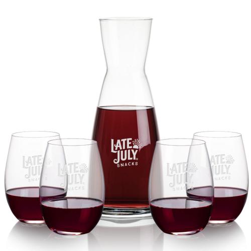 Corporate Gifts - Barware - Carafes - Winchester Carafe & Laurent Stemless