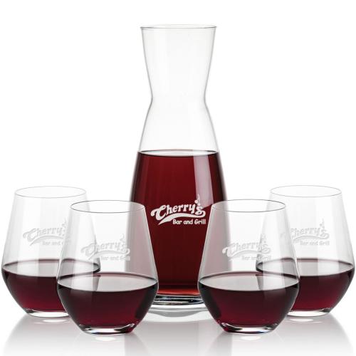 Corporate Gifts - Barware - Carafes - Winchester Carafe & Reina Stemless