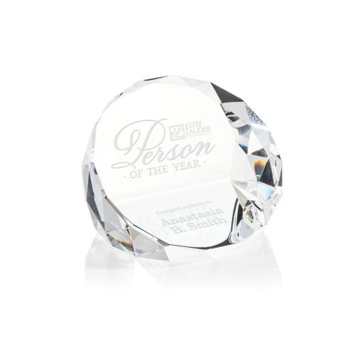 Awards and Trophies - Desktop Awards - Chiltern Paperweight - Clear
