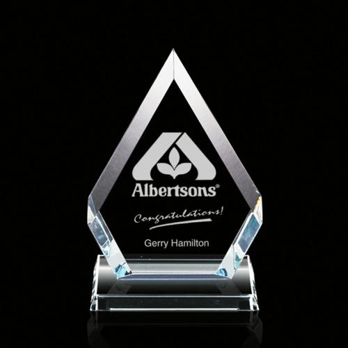 Awards and Trophies - Achievement Diamond Glass Award