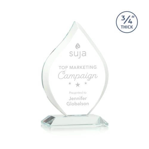 Awards and Trophies - Worthington Jade Flame Glass Award