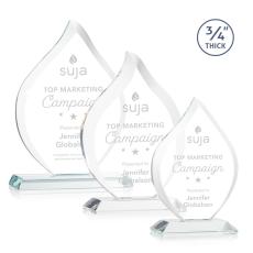 Worthington Clear Flame Crystal Award - Crystal Awards