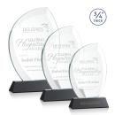 Wichita Black on Newhaven Base Flame Crystal Award