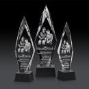 Manilow Black on Robson Base (3D) Diamond Crystal Award