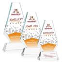 Kingsley Full Color Clear on Newhaven Base Polygon Crystal Award