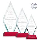 Richmond Red on Newhaven Base Diamond Crystal Award