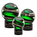 Zodiac Black on Marvel Base Globe Glass Award