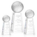 Golf Ball Globe on Novita Base Crystal Award
