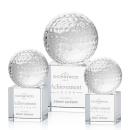 Golf Ball Globe on Granby Base Crystal Award
