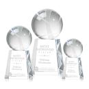 Tennis Ball Globe on Celestina Base Crystal Award