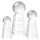 Tennis Ball Globe on Novita Base Crystal Award