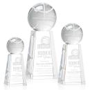 Basketball Globe on Novita Base Crystal Award