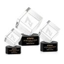 Burrill Black on Paragon Base Square / Cube Crystal Award