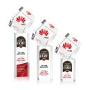 Burrill Full Color Square / Cube on Dakota Base Crystal Award