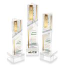 Oakham Full Color Clear on Hancock Base Towers Crystal Award