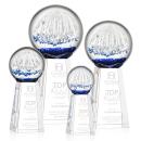 Starburst Clear on Novita Base Globe Glass Award